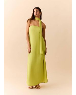 MANGO TEEN Strapless Dress Shawl - Yellow