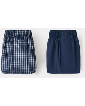 Mango Pack Of 2 Combined Undertrousers - Blue
