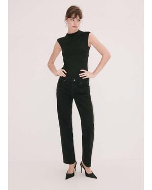 Mango Straight-Leg Jeans With Crystal Detailing - Multicolour