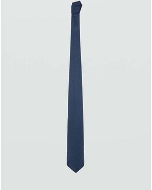 Mango Plain Tie - Blue