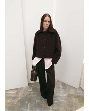 Mango Wool Jacket With Shirt Collar - Multicolor