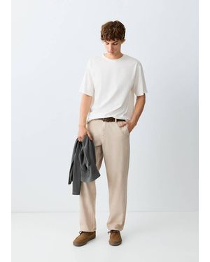 MANGO TEEN Regular-Fit Jeans - White