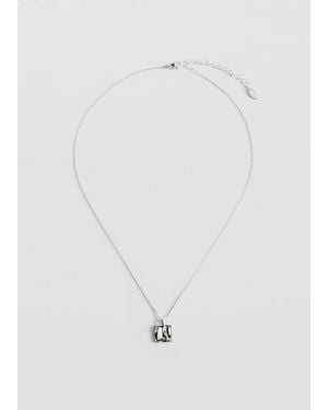 Mango Stainless Steel Bead Necklace - White