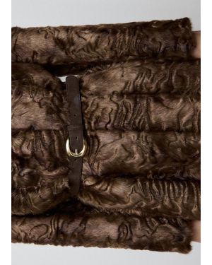 Mango Leather Belt With Oval Buckle - Brown