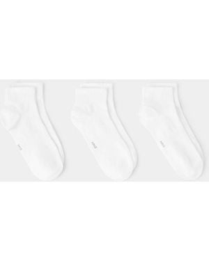 Mango Pack Of 3 Cotton Socks - White