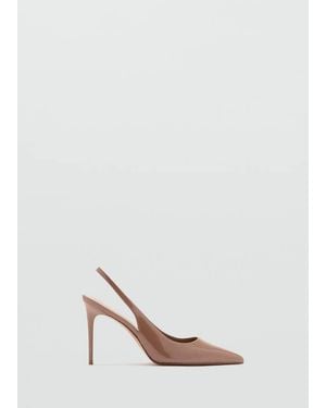 Mango Patent Heeled Shoes - Brown