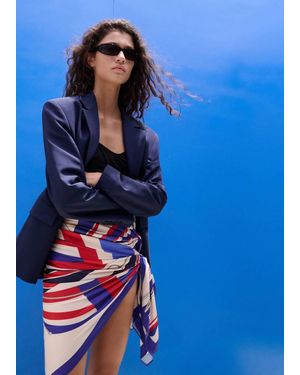 Mango Resin Frame Sunglasses - Blue