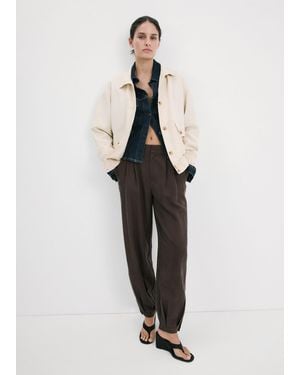 Mango Oversize Jacket With Pockets - Multicolour