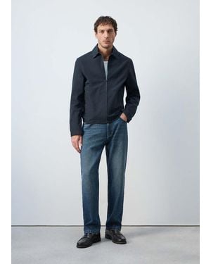 Mango Lightweight Cotton Lyocell Jacket - Natural