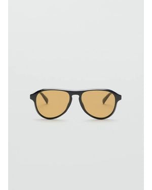 MANGO TEEN Resin Frame Sunglasses - Metallic