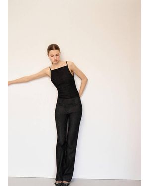 Mango Fitted Denim Body - Natural