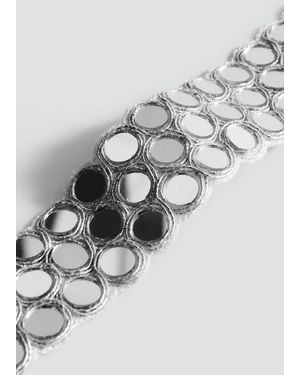 Mango Crystal Choker Necklace - Grey