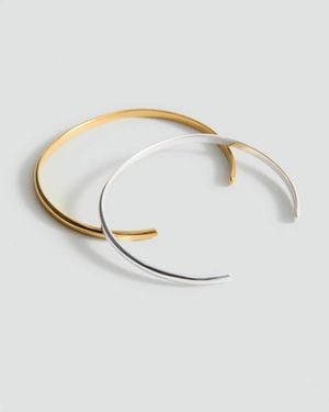 Mango Set Of Combined Stainless Steel Bracelets - White