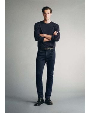 Mango Slim Fit Jeans Italian Fabric - Blue