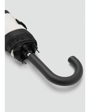 Mango Regenschirm Mit Streifenprint - Mettallic