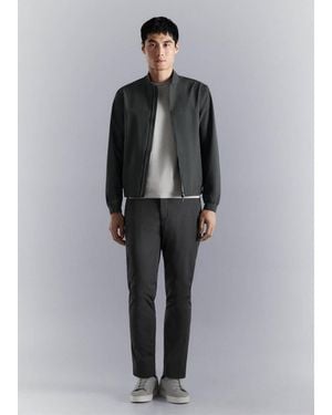 Mango Water-Repellent Bomber Jacket - Grey