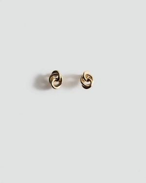 Mango Intertwined Hoop Earrings - White