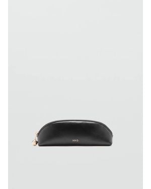 Mango Mini Beaded Zip Case - Grey