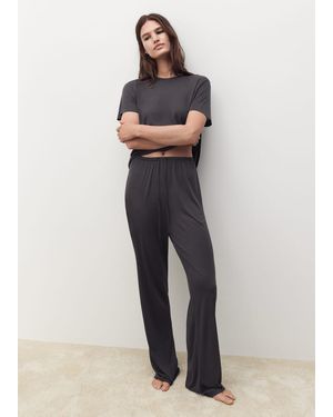 Mango Micro-Modal Pyjama Trousers - Multicolour