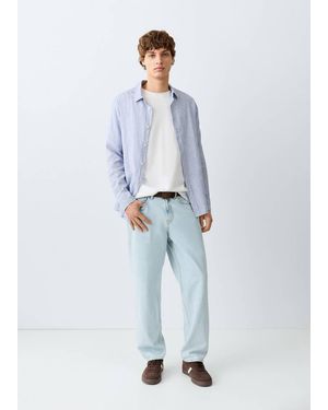 MANGO TEEN Relaxed Fit Jeans - Blue