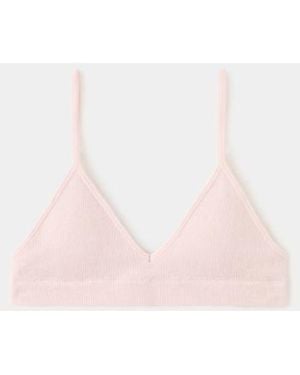 MANGO TEEN Essential Triangle Bra - White