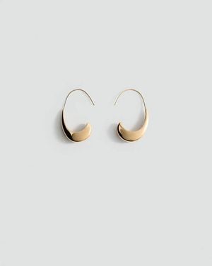 Mango Twisted Hoop Earrings - White