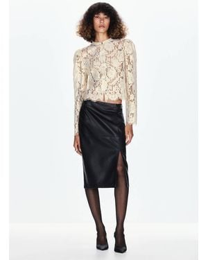 Mango Floral Lace Blouse - Multicolor