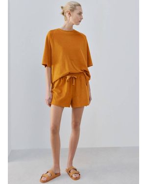 Mango Pull En Coton Bouclette - Orange