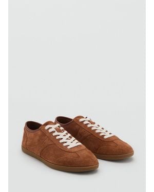 Mango Suede Trainers - Brown