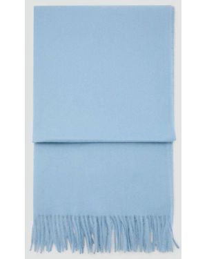 Mango Fringed Edge Scarf - Blue