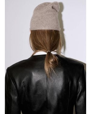Mango 100% Cashmere Beanie - Grey