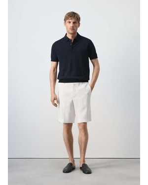 Mango 100% Cotton Fine Knit Polo - Multicolour