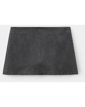 Mango Studded Short Skirt - Black