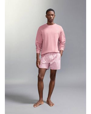 MANGO TEEN Printed Swimming Trunks - Pink