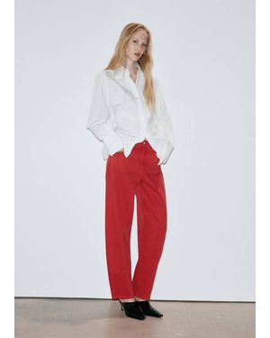 Mango Balloon Seam Jeans - Red
