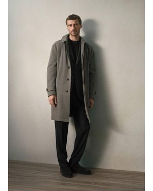 Mango Thermoregulating Water-Repellent Trench Coat - Multicolor