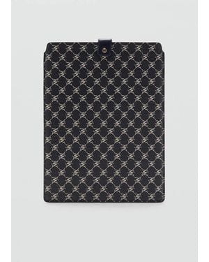 Mango Laptop Case With Printed Logo - Grey