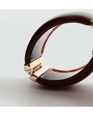Mango Resin Cuff Bracelet - Brown