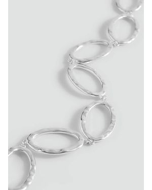 MANGO TEEN Chain Choker Necklace - White