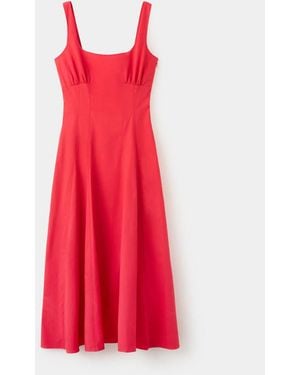 Mango Long Flared Dress