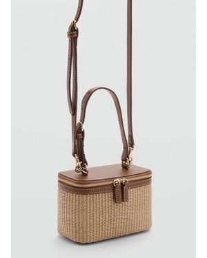 Mango Natural Fibre Toiletry Bag With Zip