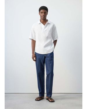 Mango Jeans Regular-Fit Coulisse Blu Scuro