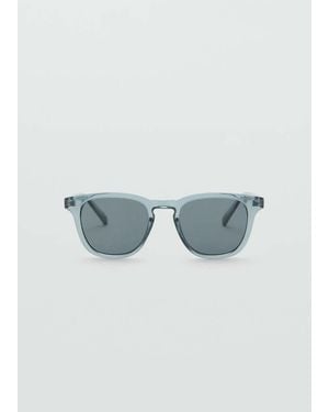 Mango Round-Framed Sunglasses - Blue