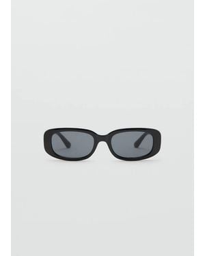 Mango Rectangular-Frame Sunglasses - Black