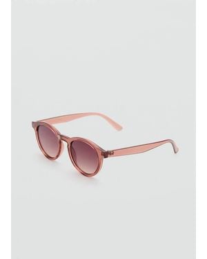 Mango Round-Framed Sunglasses - Pink