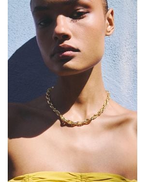 Mango Combined-Link Chain Necklace - Blue