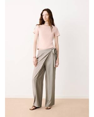 MANGO TEEN Open Detail T-Shirt - Pink
