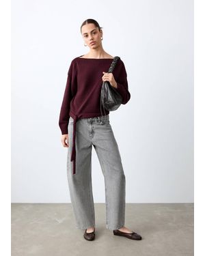 MANGO TEEN Fine-Knit Jumper - White