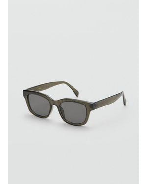Mango Resin Frame Sunglasses - Grey