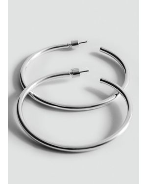 Mango Hoop Earrings - White